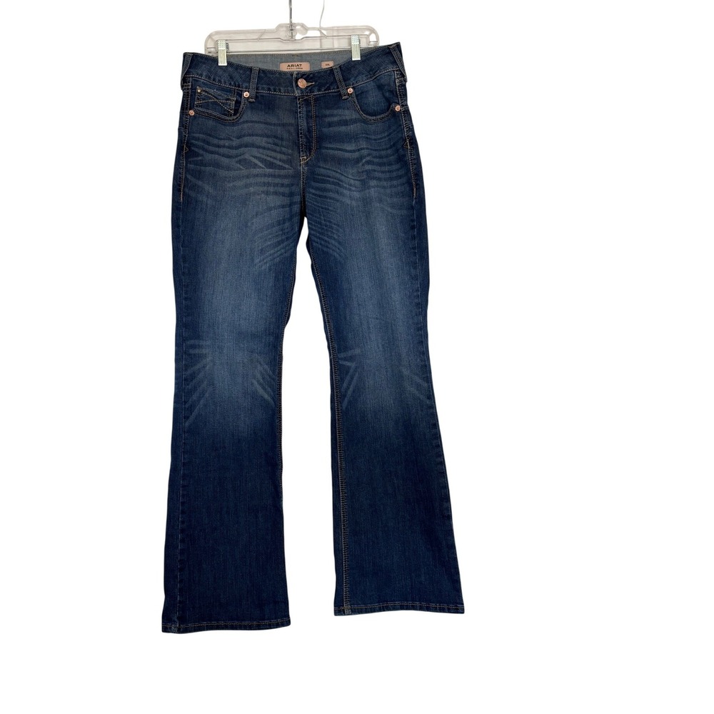 Ariat REAL Denim Lita Bootcut Jeans 33L Rosa Medium Wash 10027713 Womens